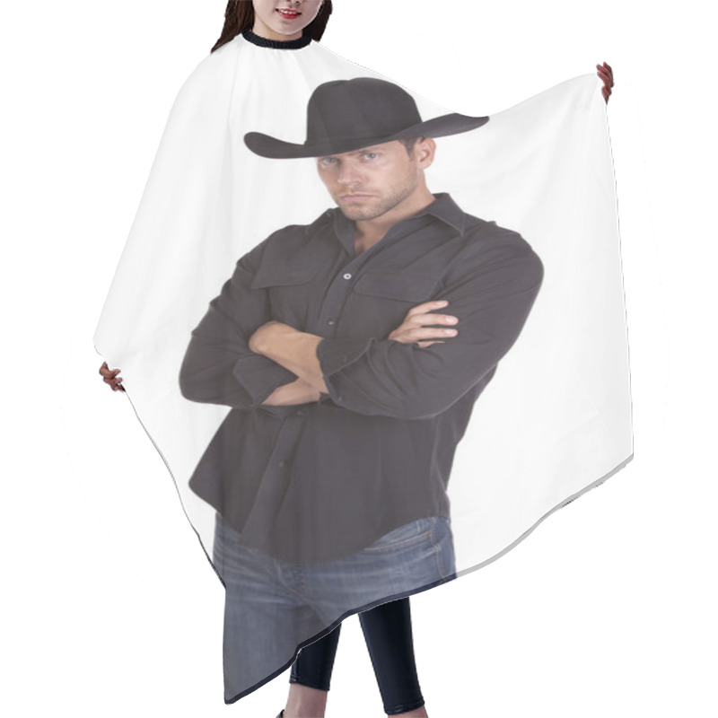 Personality  Serious Cowboy Hair Cutting Cape