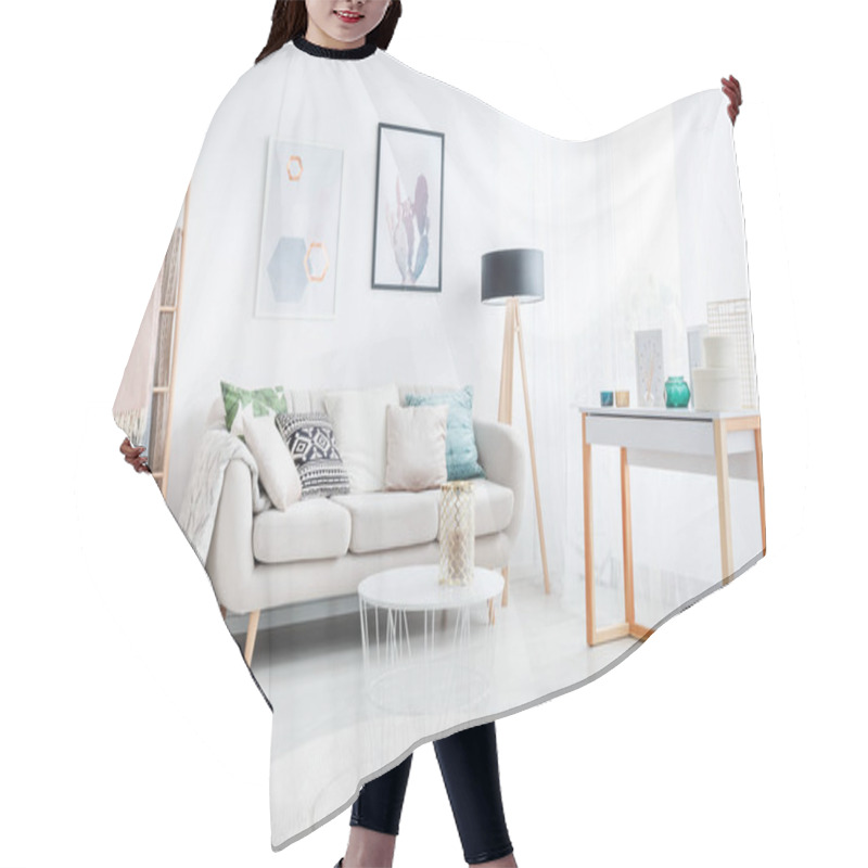 Personality  Ladder In Bohemian Living Room Hair Cutting Cape