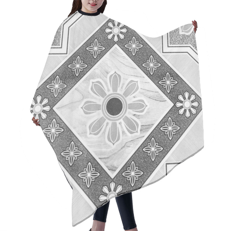 Personality  Square Tile Hair Cutting Cape