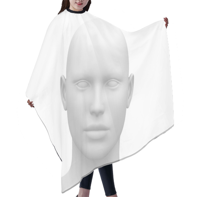 Personality  Female Head Muscles Anatomy - Front View Hair Cutting Cape