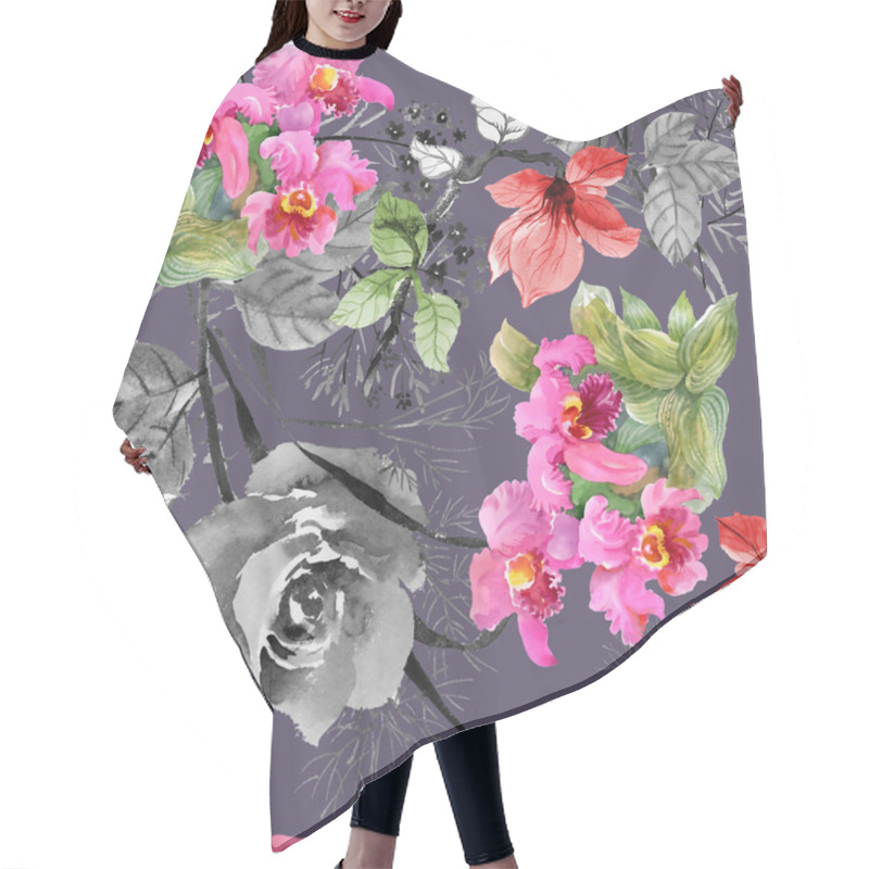 Personality  Blooming Beautiful Magnolia Flowers Hair Cutting Cape