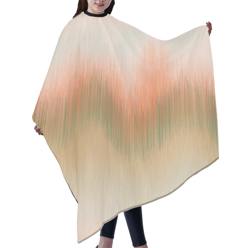 Personality  Soft Blurry Ikat Gradient Ombre Seamless Pattern Hair Cutting Cape