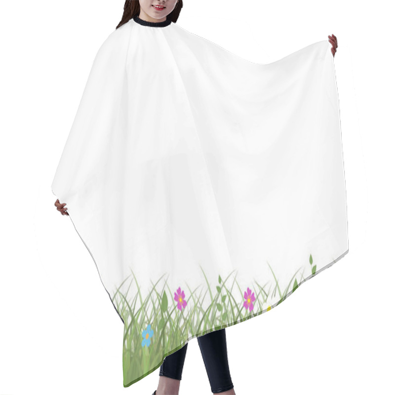 Personality  Grass And Flowers Hair Cutting Cape