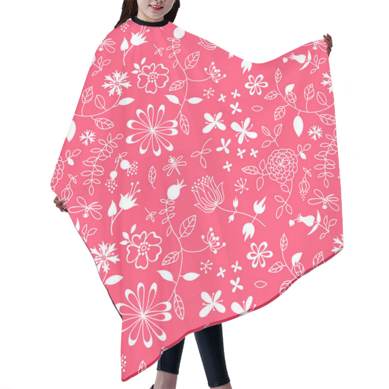 Personality  Naive Floral Pattern Hair Cutting Cape