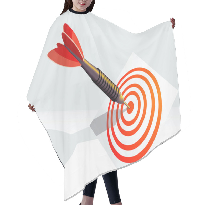 Personality  Dart Right To Target. Hair Cutting Cape