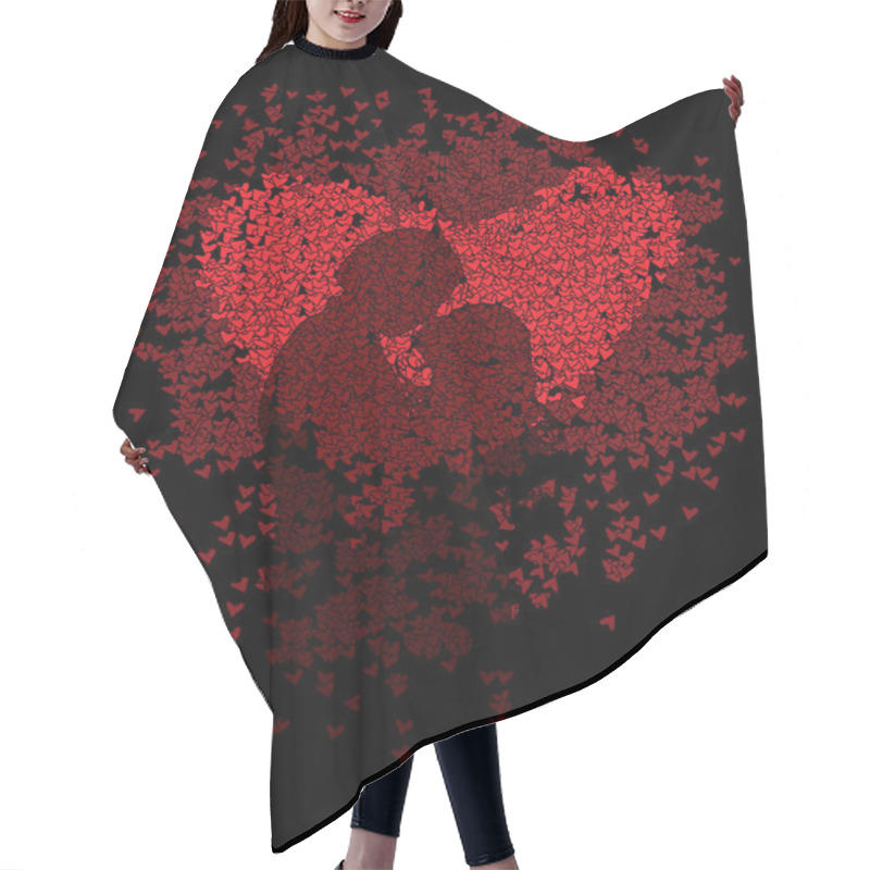 Personality  Background Valentine's Day - Vector Illustration Hair Cutting Cape