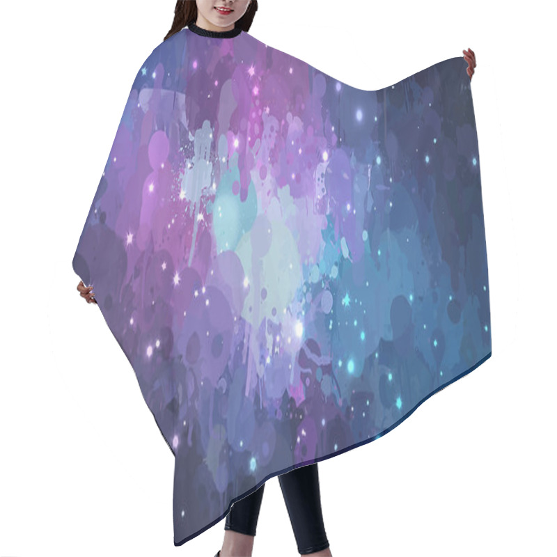 Personality  Night Sky Brush Strokes Background Hair Cutting Cape