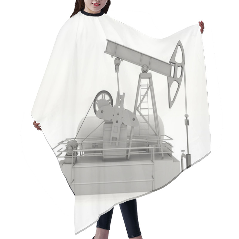 Personality  Pumpjack Isolated Hair Cutting Cape