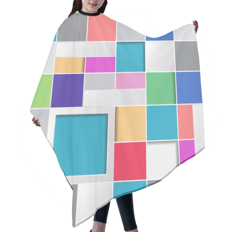 Personality  Infographic Background Hair Cutting Cape