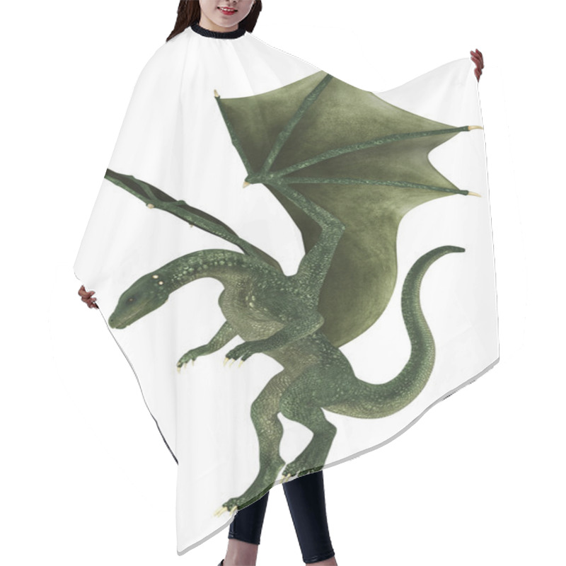 Personality  Landing Fantasy Dragon Hair Cutting Cape