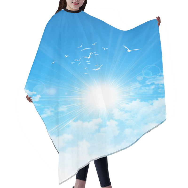 Personality  Spring Sunrise Hair Cutting Cape