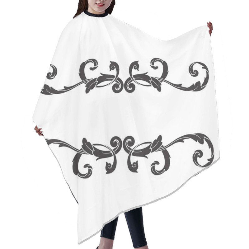 Personality  Classical Baroque Ornament Vector  Hair Cutting Cape