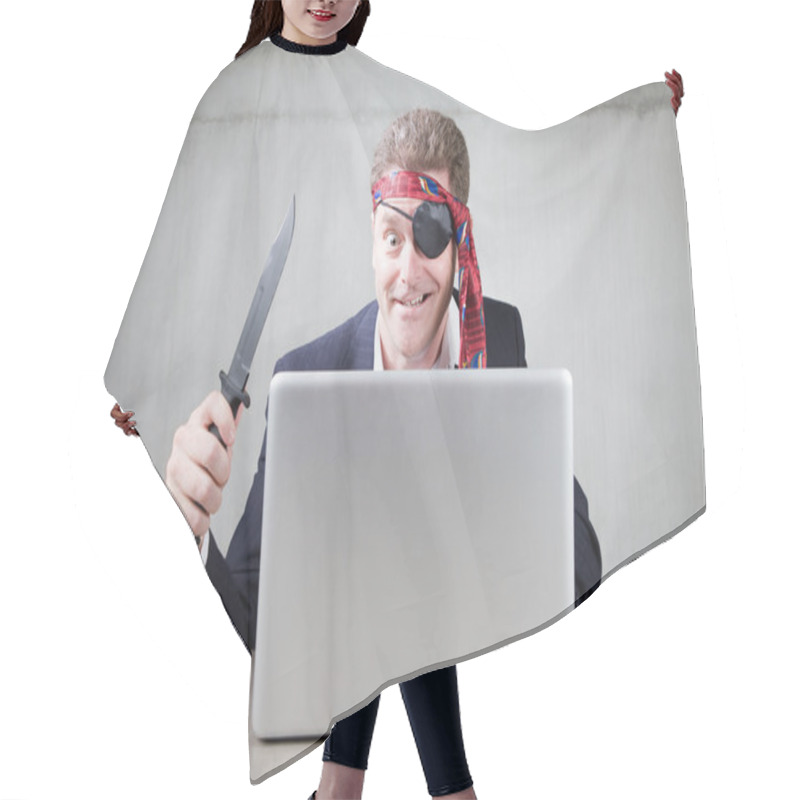 Personality  Internet Pirate Hair Cutting Cape