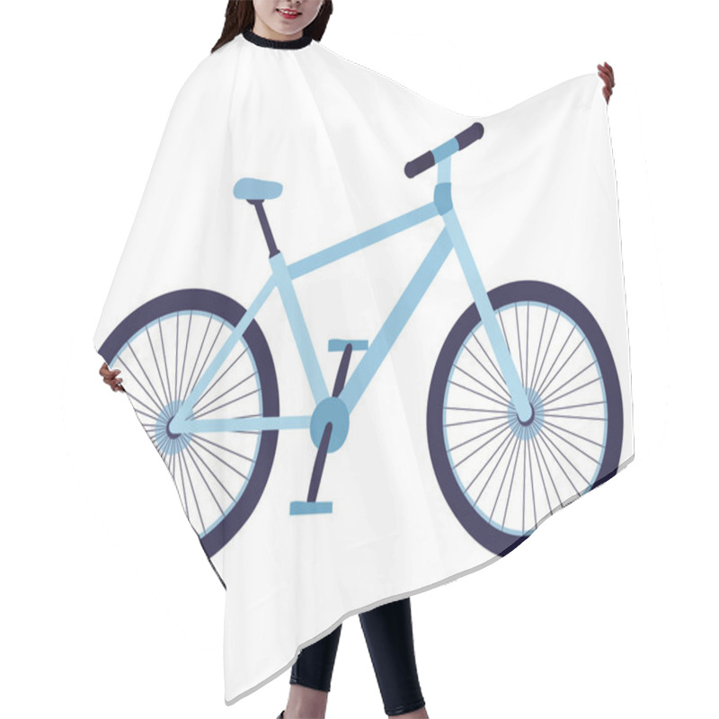 Personality  Blue Bicycle Vehicle Sport Icon Hair Cutting Cape