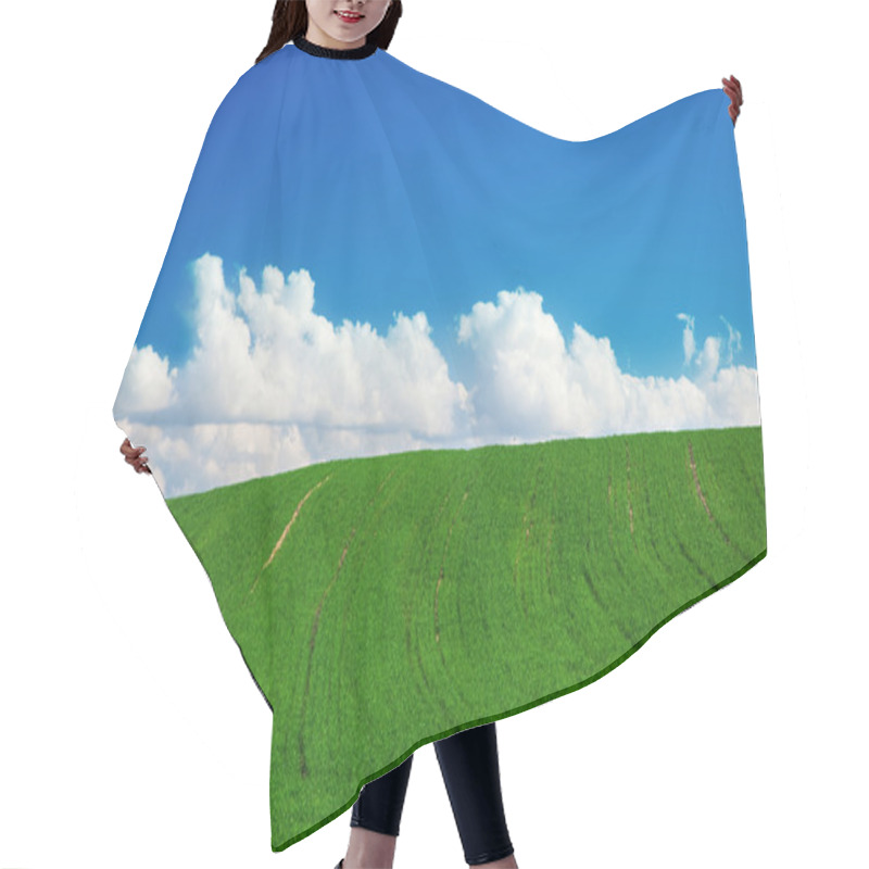 Personality  Green Summer Landscape Hair Cutting Cape