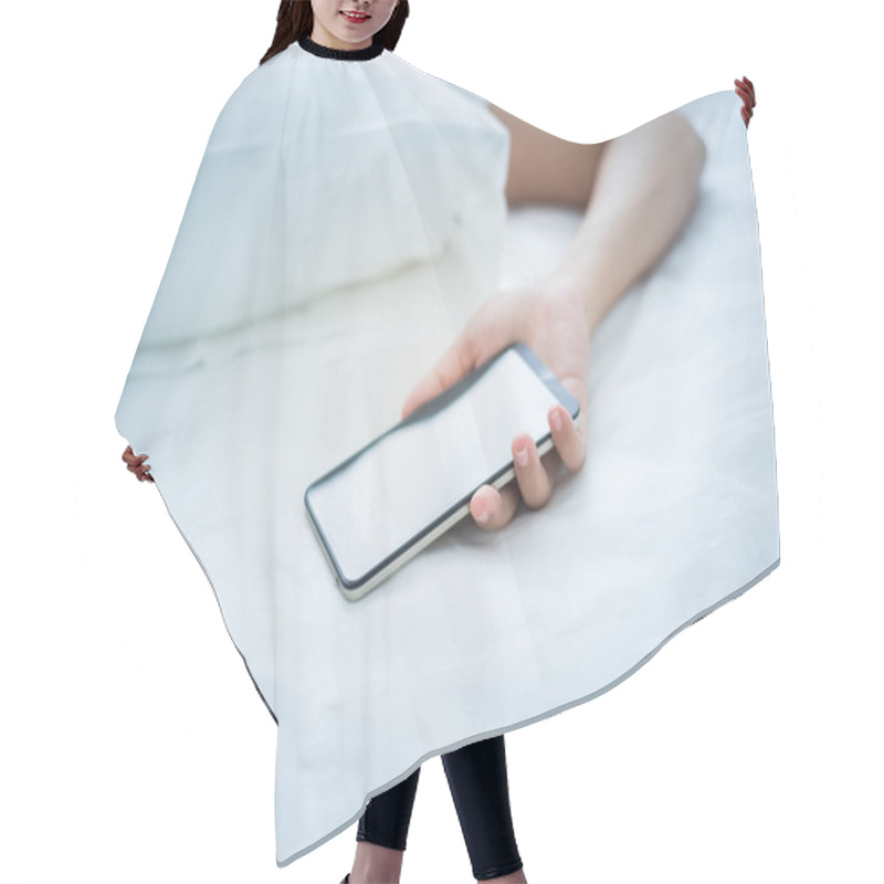 Personality  Sleep While Using Smartphone Hair Cutting Cape