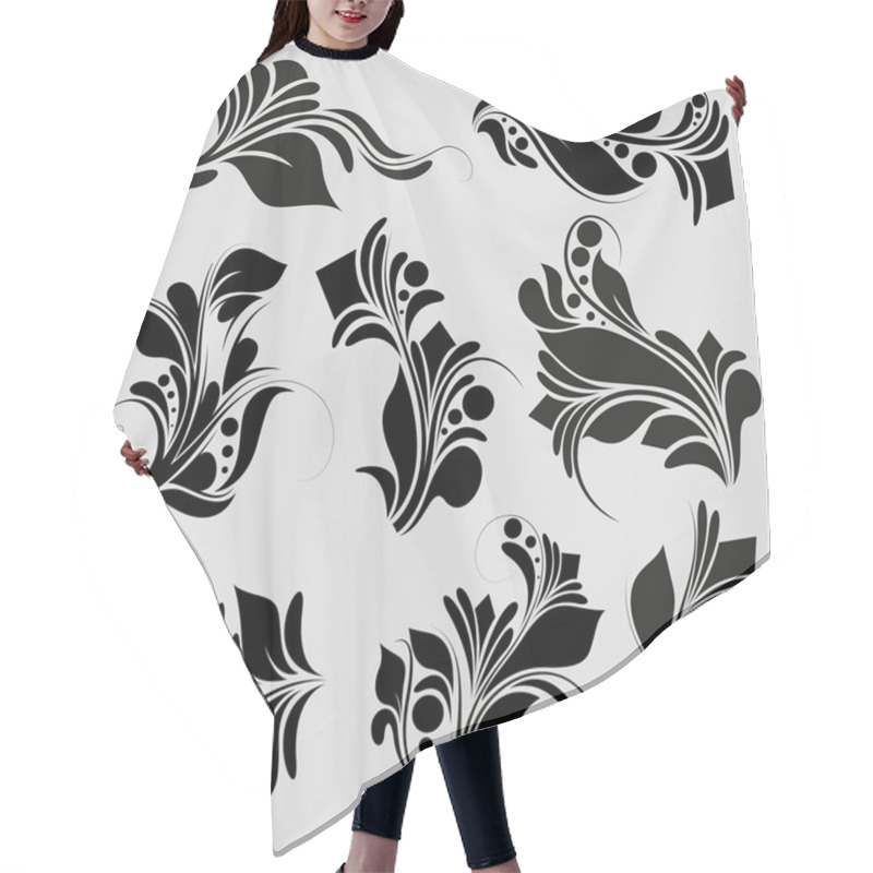 Personality  Conceptual Flower Drawing Hair Cutting Cape