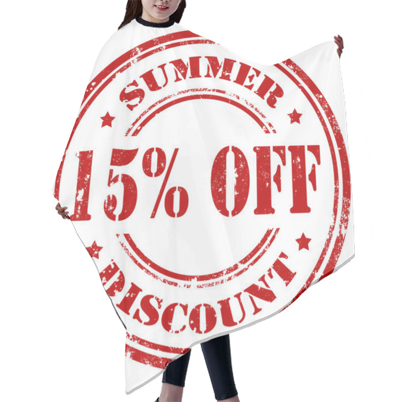 Personality  Summer Discount-stamp Hair Cutting Cape