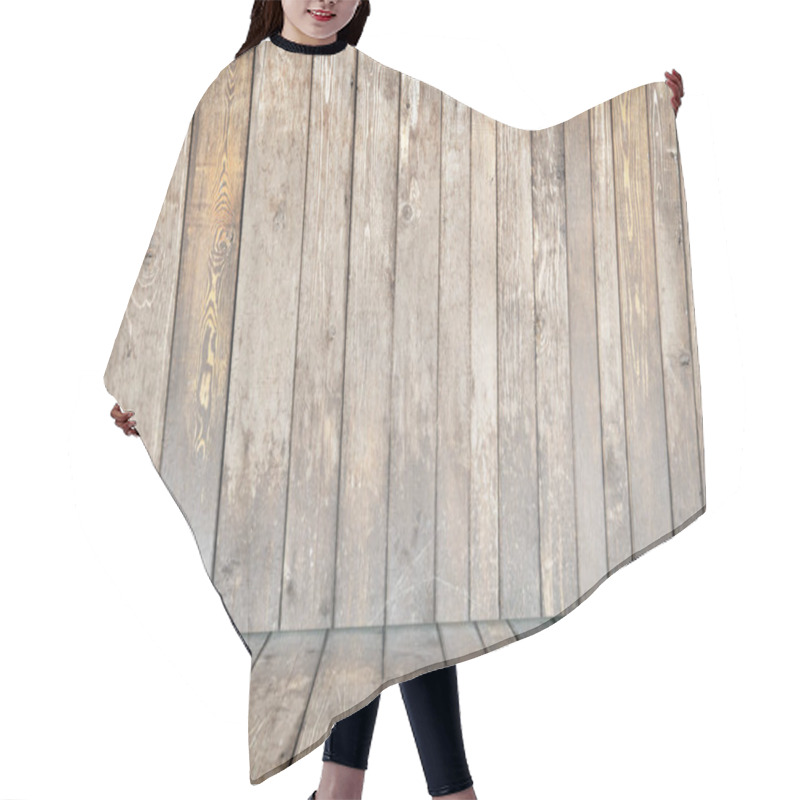 Personality  Old Wooden Background Hair Cutting Cape