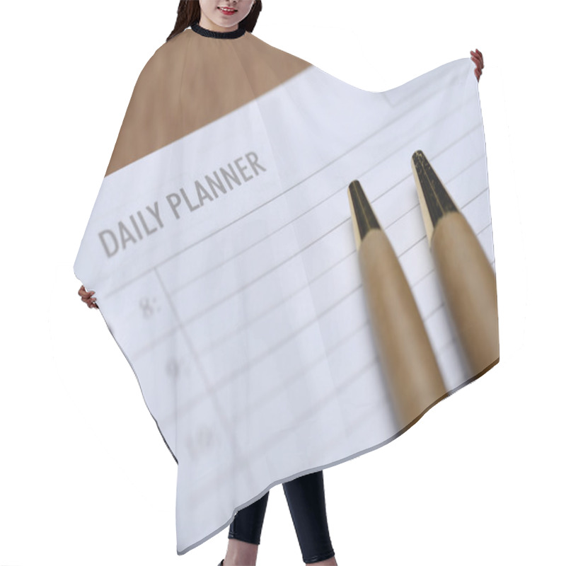 Personality  Daily Planner Concept Hair Cutting Cape