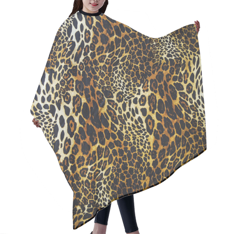 Personality  Leopard Skin Seamless Background Hair Cutting Cape