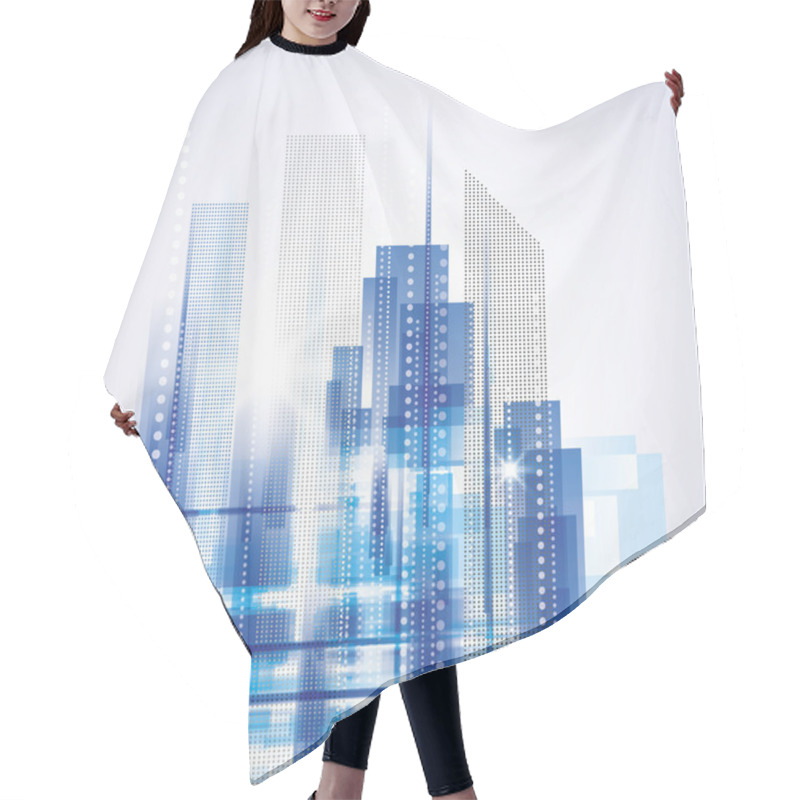 Personality  City Landscape Hair Cutting Cape