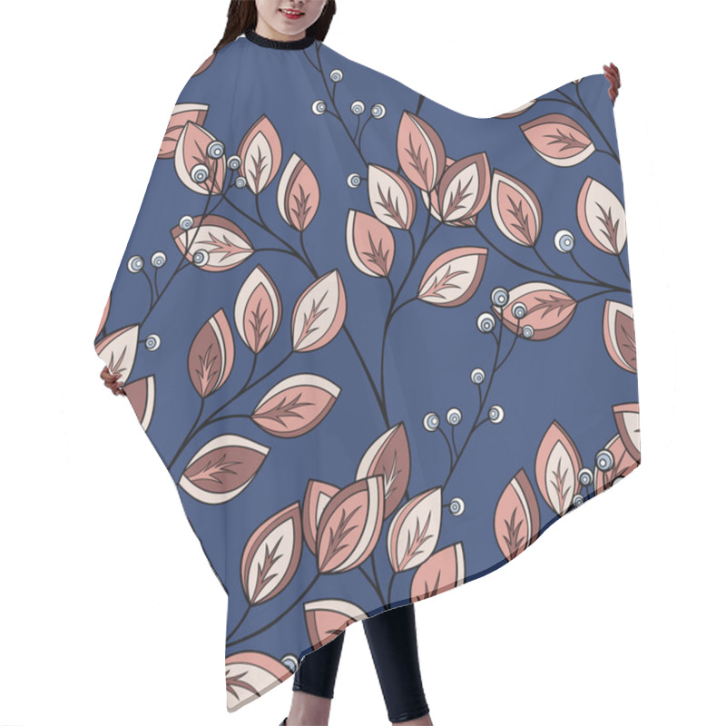 Personality  Seamless Floral Pattern Hair Cutting Cape