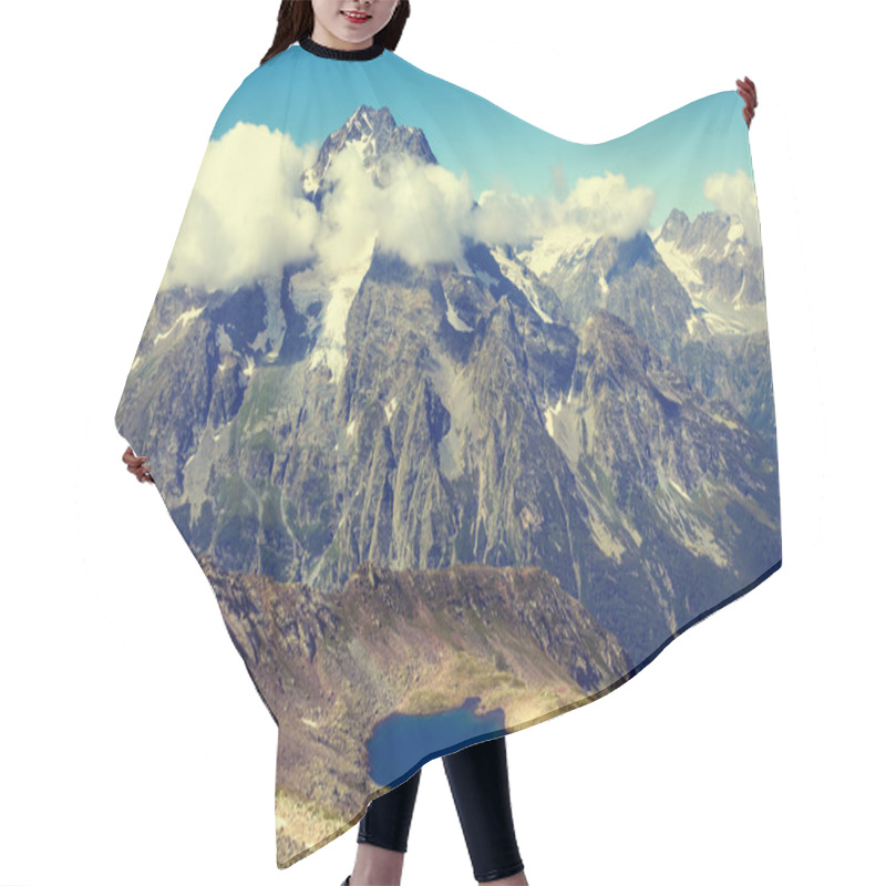 Personality  Caucasian Mountains Arhyz Russia Hair Cutting Cape