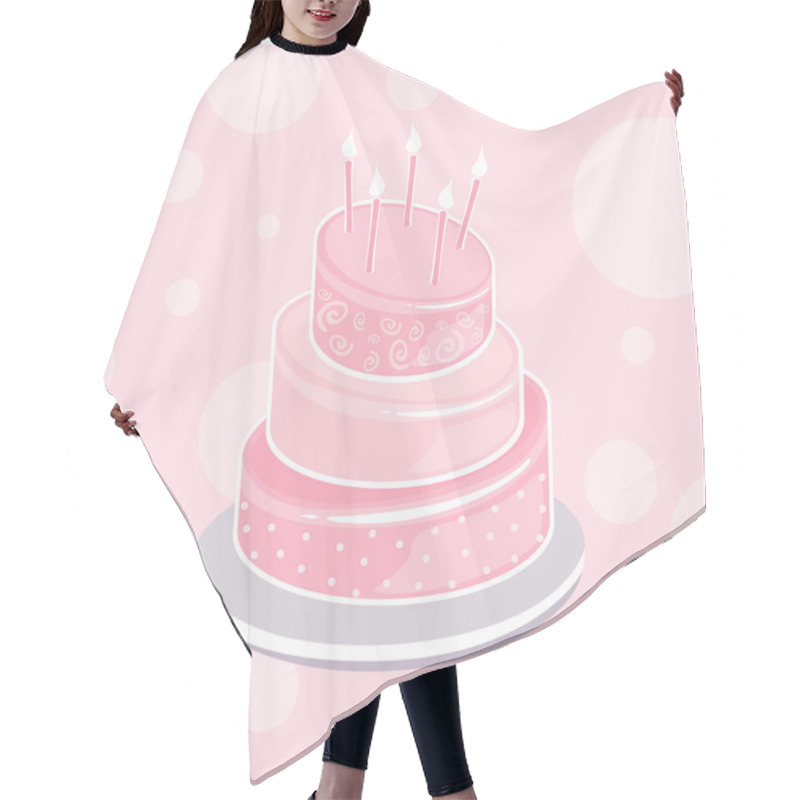 Personality  Abstract Vector Cake Hair Cutting Cape