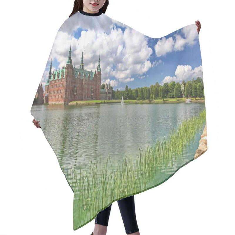 Personality  Frederiksborg castle and lake in Hillerod at Denmark. hair cutting cape