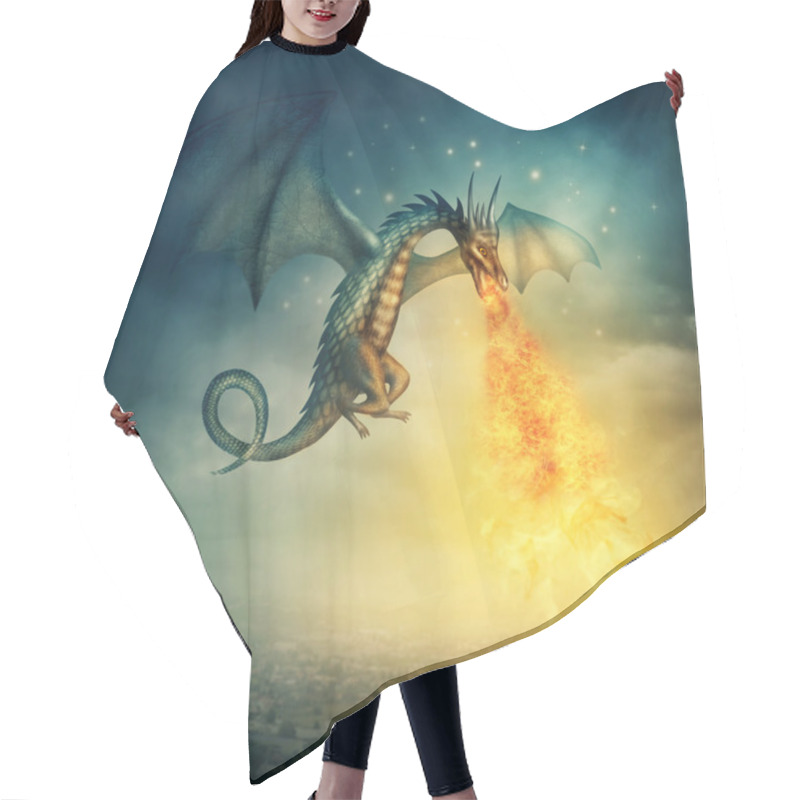 Personality  Dragon Hair Cutting Cape