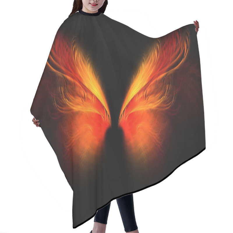 Personality  Hell Butterfly Wings Hair Cutting Cape