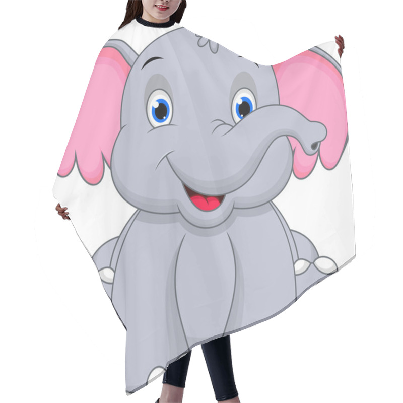 Personality  Cute Baby Elephant Hair Cutting Cape