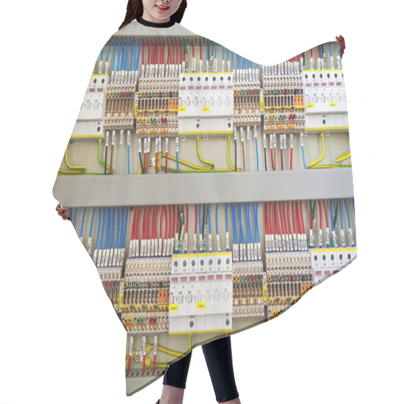 Personality  Electrical Terminals And Wires Hair Cutting Cape