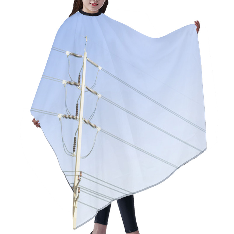 Personality  Electricity Poles And Wires Hair Cutting Cape