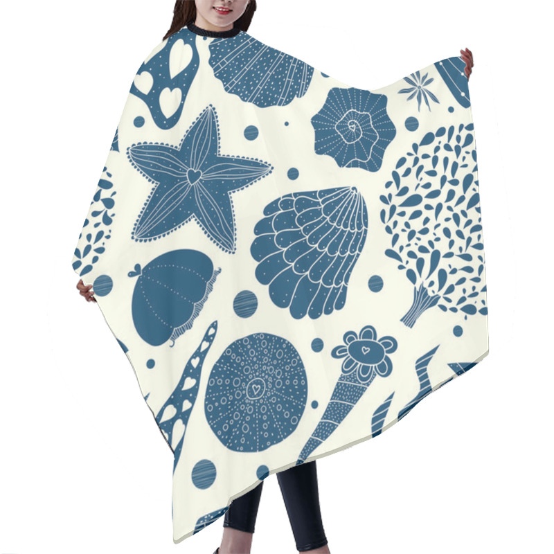 Personality  Pattern Of Sea Life Hair Cutting Cape