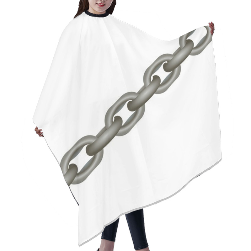 Personality  Metallic Chain Hair Cutting Cape