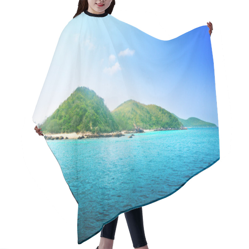 Personality  Tropical Island And Ocean Hair Cutting Cape