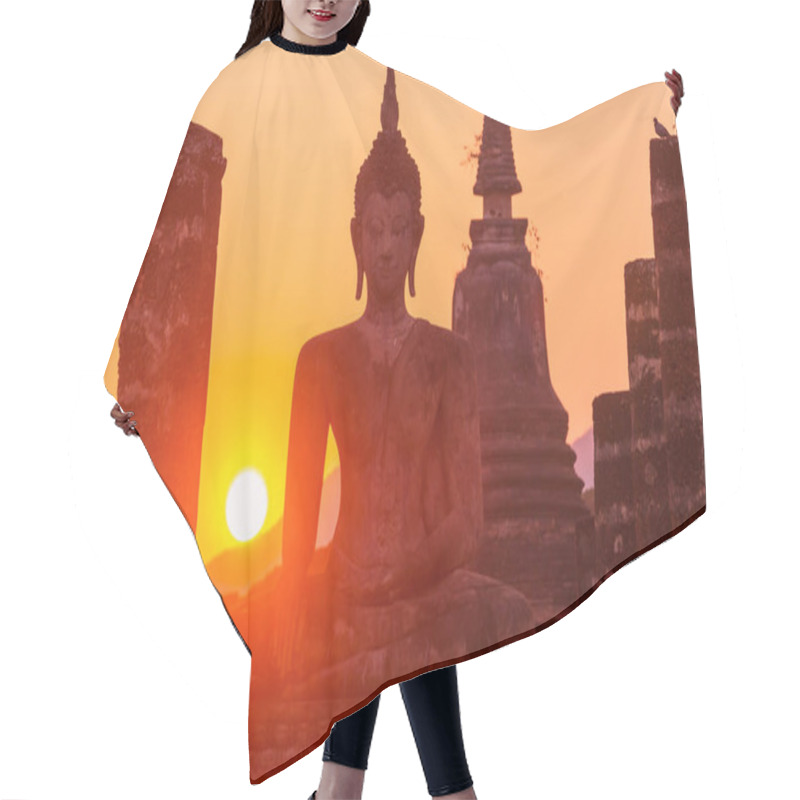 Personality  Big Buddha Statue  Hair Cutting Cape