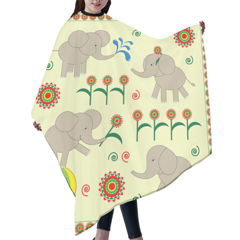 Personality  Babies Elephants Hair Cutting Cape