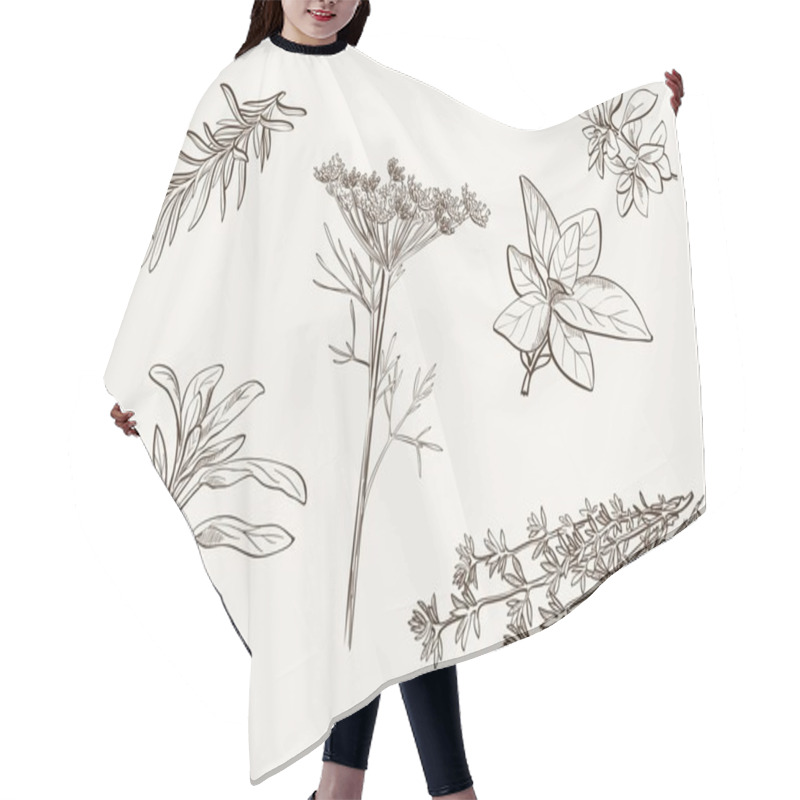 Personality  Herb Spice Hair Cutting Cape