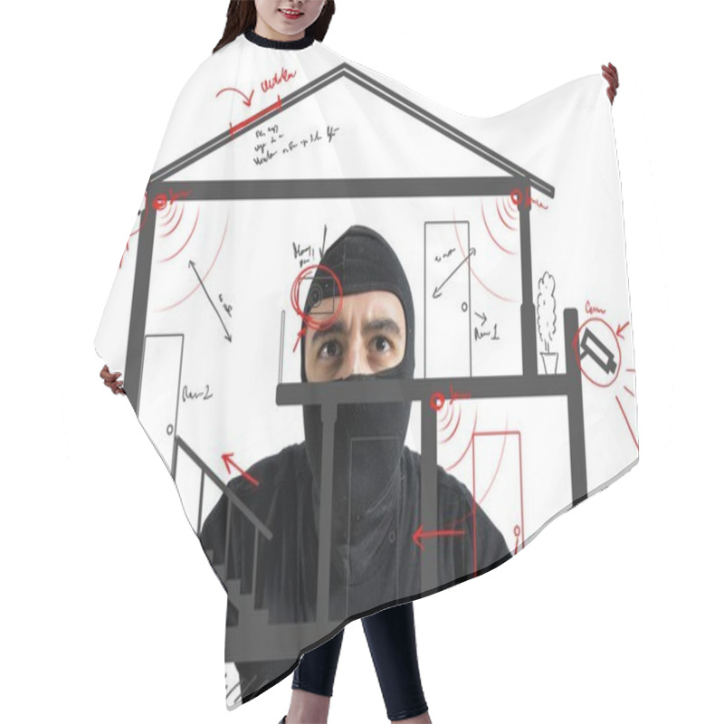 Personality  Thief Apartment Hair Cutting Cape