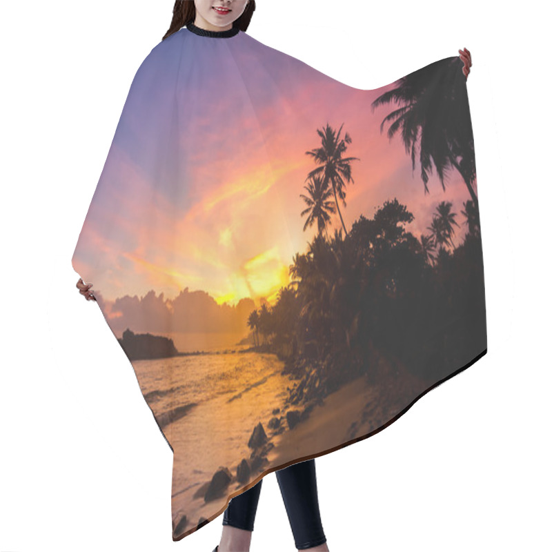 Personality  Tropical Beach Hair Cutting Cape