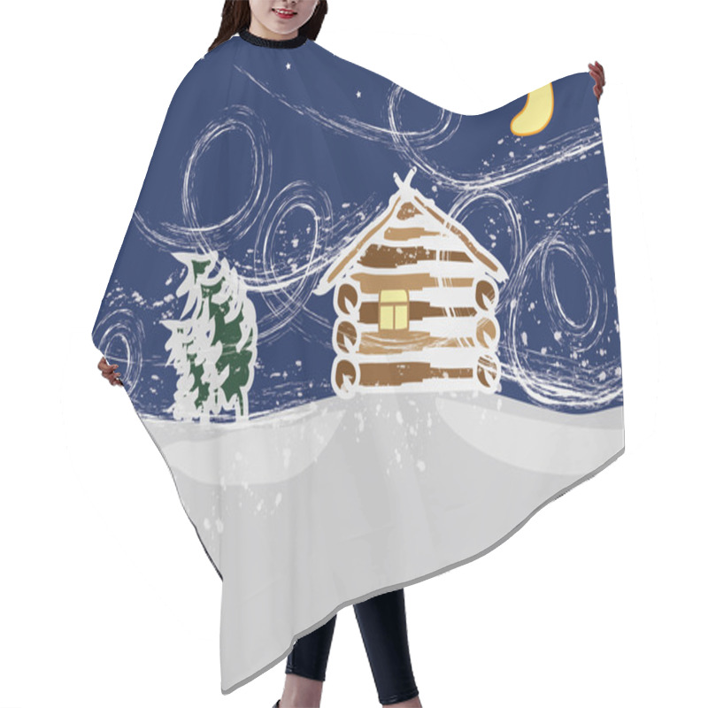 Personality  Snowstorm Hair Cutting Cape