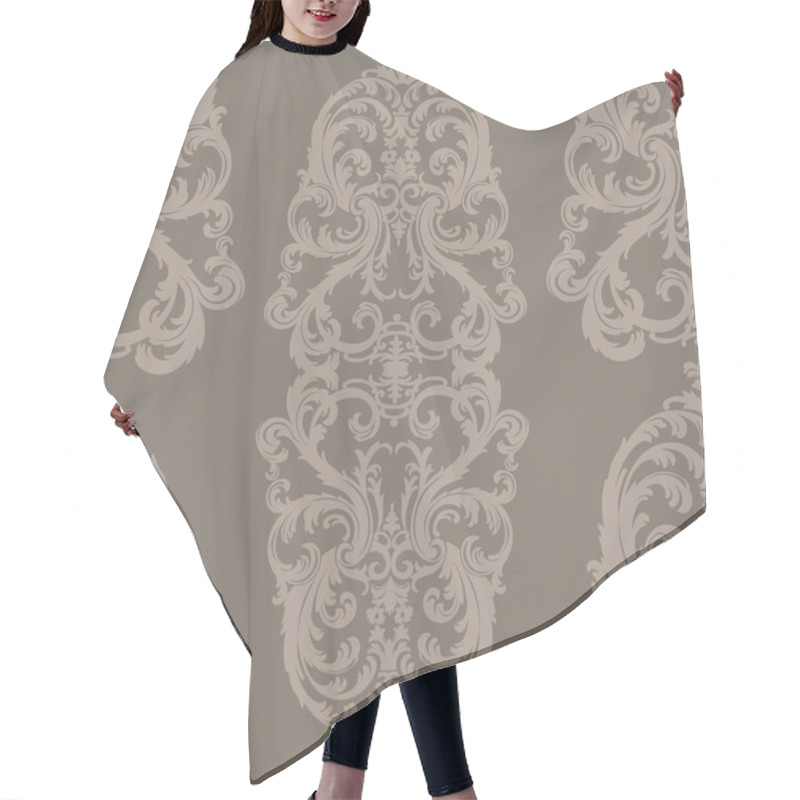 Personality  Vector Royal Floral Damask Baroque Ornament Pattern Element Hair Cutting Cape