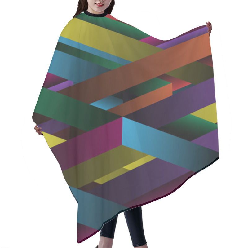 Personality  Geometric Abstract Background Hair Cutting Cape