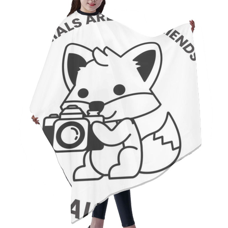 Personality  A Cute Cartoon Fox Holding A Camera And The Words 