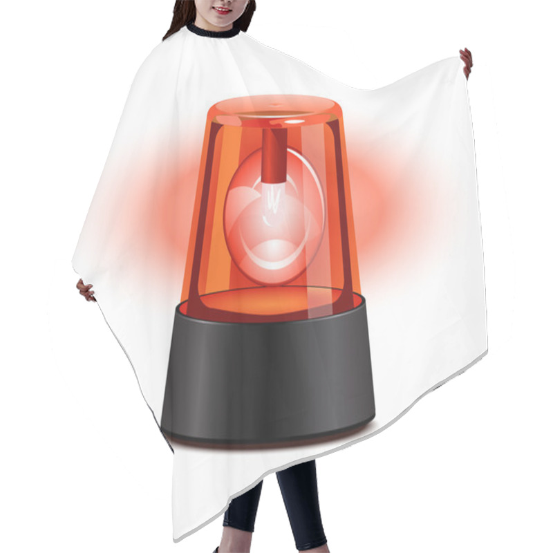 Personality  Red Flashing Light Hair Cutting Cape