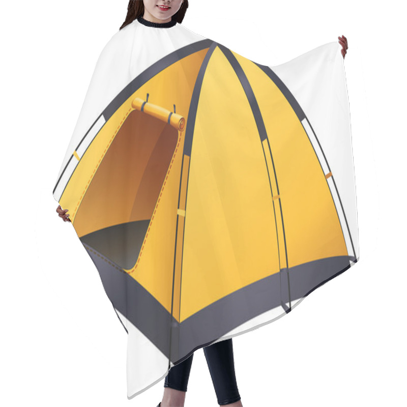 Personality  Yellow Tent Hair Cutting Cape