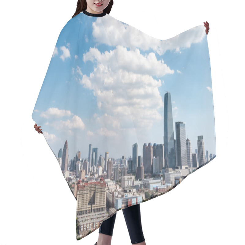 Personality  Modern Cityscape Of Tianjin Hair Cutting Cape